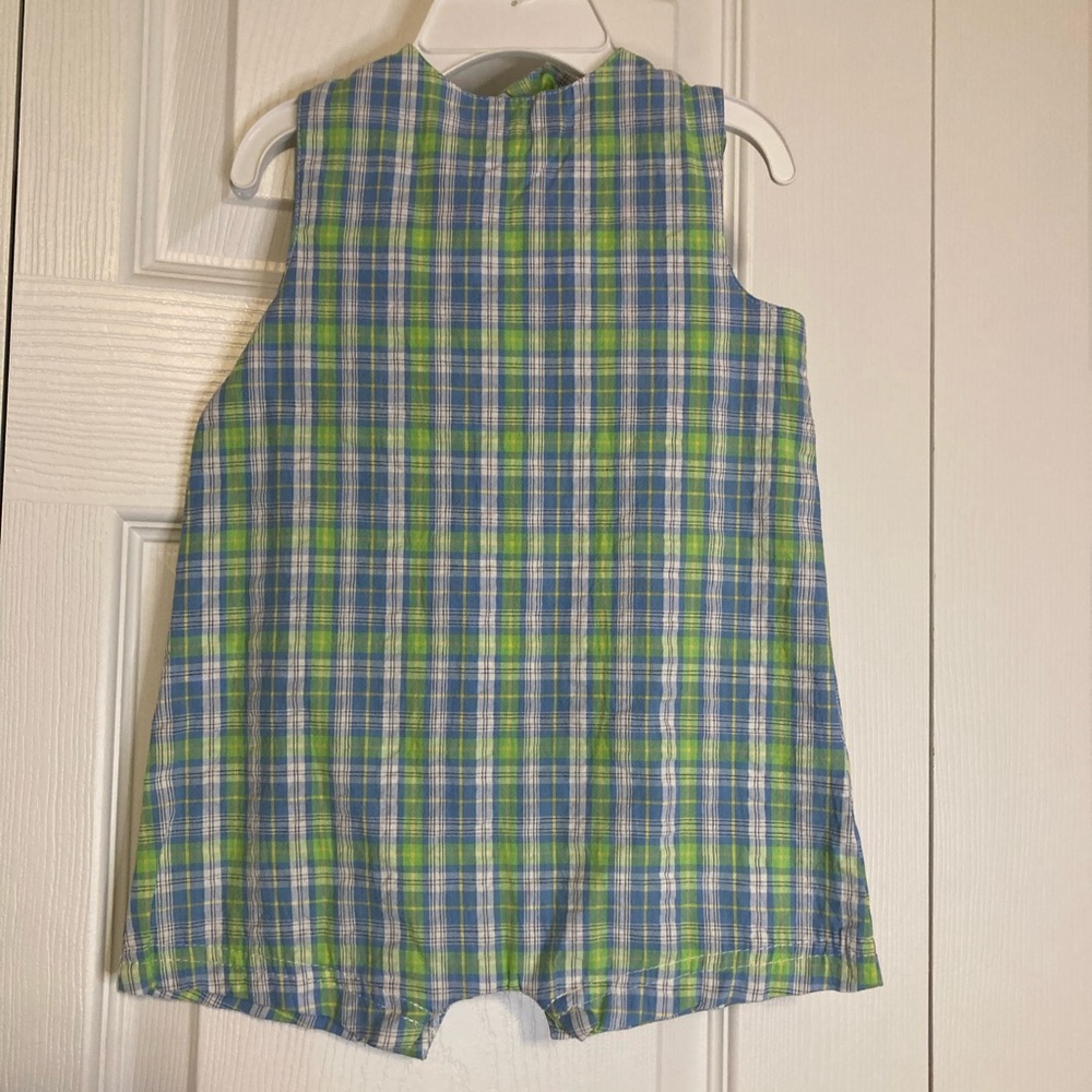 Little Me Plaid Shorts and Sleeveless Onesie 9 months - Picture 6 of 16